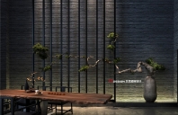 内向足疗馆丨枯木下的东方意境