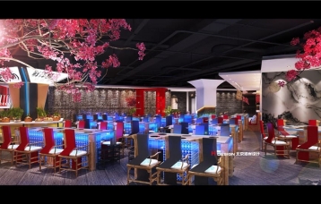 鲜洋城骨汤火锅店设计