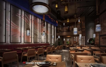 潮汕砂锅粥餐厅店面设计