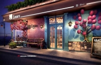网红餐饮店love11室内设计