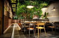 八月十五烤羊排店餐厅设计