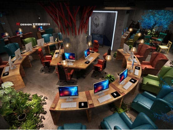 咖啡餐饮设计案例——山西大同G网咖