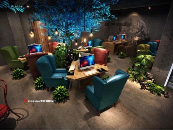 咖啡餐饮设计案例——山西大同G网咖