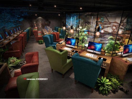 咖啡餐饮设计案例——山西大同G网咖