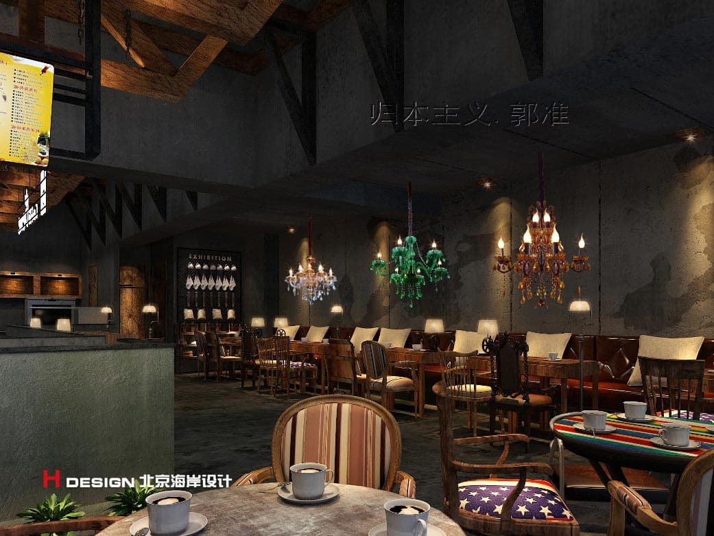 北京咖啡陪你悠唐店设计 北京咖啡陪你悠唐店设计