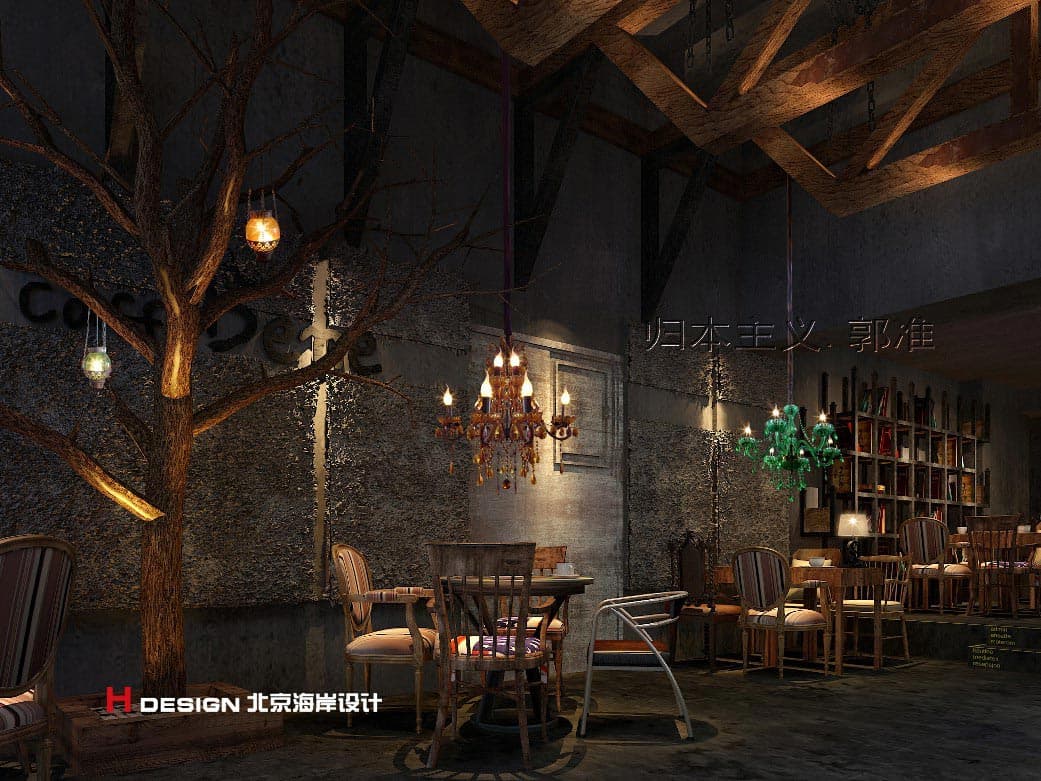 北京咖啡陪你悠唐店设计 北京咖啡陪你悠唐店设计