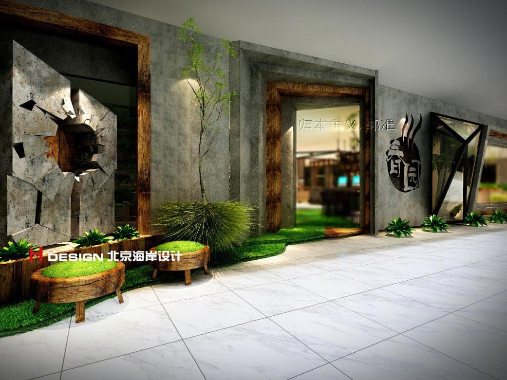 河北邯郸春园烤肉餐厅设计 河北邯郸春园烤肉餐厅设计