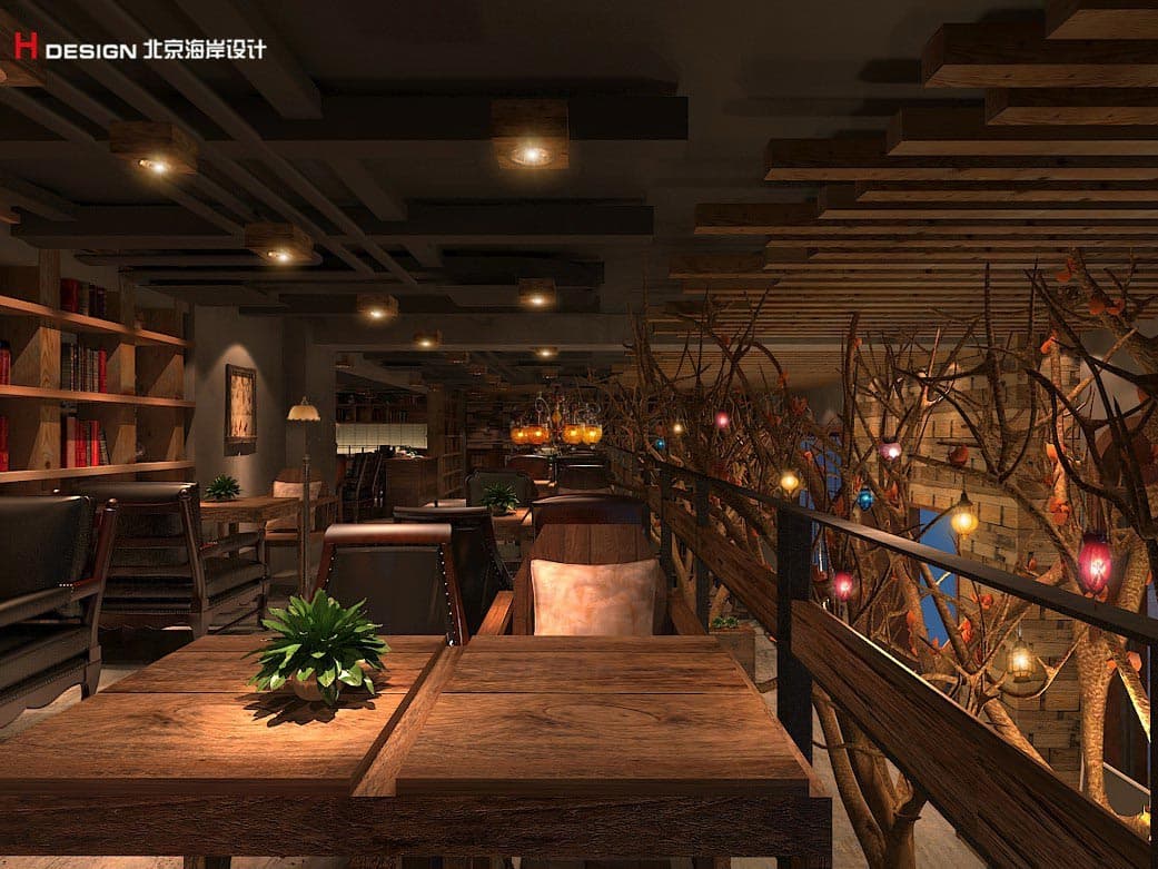 河南逸美时光咖啡厅设计