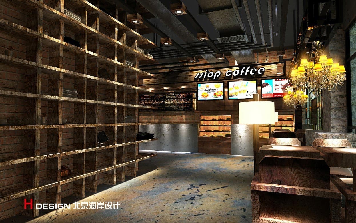 黑龙江百盛咖啡厅设计 